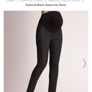 Black maternity dress pants